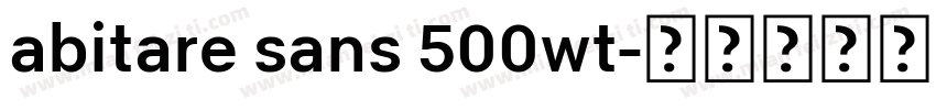 abitare sans 500wt字体转换